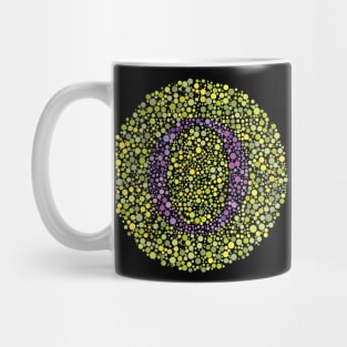 Letter O Ishihara Test Mug